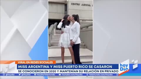 Miss Argentina y Miss Puerto Rico 2020 se casan en secreto | Noticias Telemundo