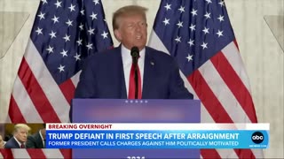 Trump - Speech After Indicted. Blured?