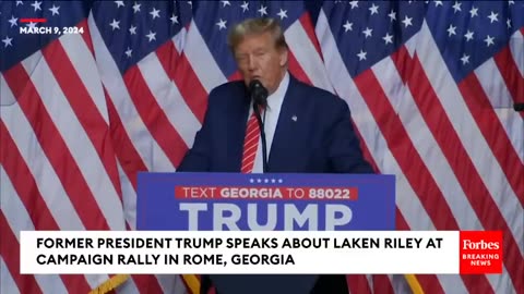 Trump Reacts To Biden Apologizing For Calling Laken Riley Murder Suspect 'Illegal' At Georgia Rally