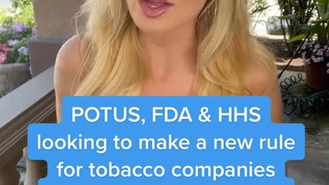 POTIS, FDA & HHS working on new rules to resuce the amount if nicotine in cigarettes