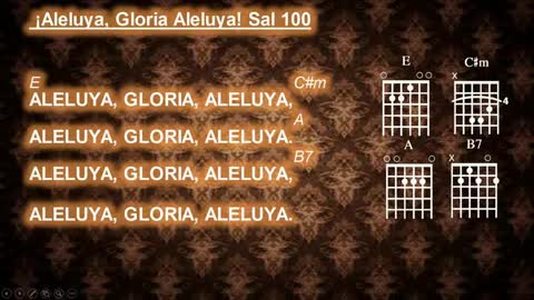 Aleluya, Gloria, Aleluya - Salmo 100 - 3