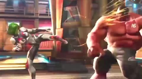 Red hulk vs gamora fight battle