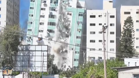 Israel Bombs Building in Gaza!!!