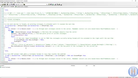 TradeStation EasyLanguage tutorial 114 DT 3 | Draws boxes between two start and end times each day