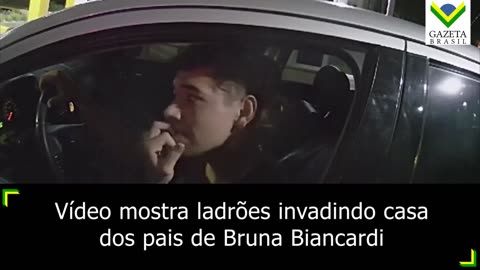 Vídeo mostra momento em que carro de ladrões chega à casa da família Biancardi