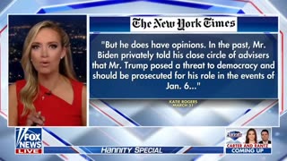Biden privately told aides that Trump should be prosecuted for January 6th