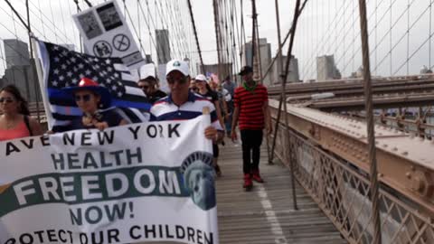 Medical Freedom March Brooklyn Bridge