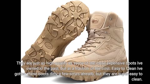 Real Feedback: Soulsfeng Men's Tactical Boots Lightweight Breathable Military Combat Boots with...