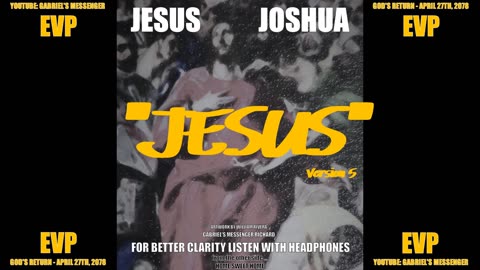 EVP Jesus Christ Joshua Saying His Name This Easter Weekend Afterlife Spirit Communication