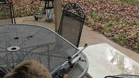 Kyle and a CO2 to HPA Converted Hammereli 850 Magnum