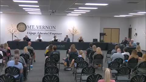 Doctor speaks to the Mt. Vernon, IN school board