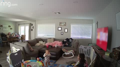 Baby's First Steps Are Captured Via Indoor Cam | RingTV