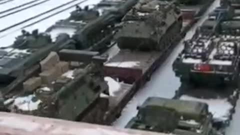 Russian military arriving in Belarus