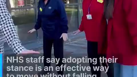 UK: NHS Scotland's video advising people on how to walk with ice on the pavement..🙄