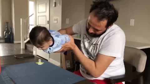 Funny baby and Dad moments part 2