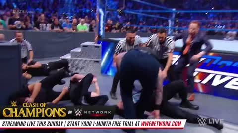 WWE ROMAN REIGNS VS ERICK ROWAN CONFRONTATION TURNS INTO WILD BRAWL: