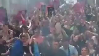 Dutch protestors dance against COVID restrictions