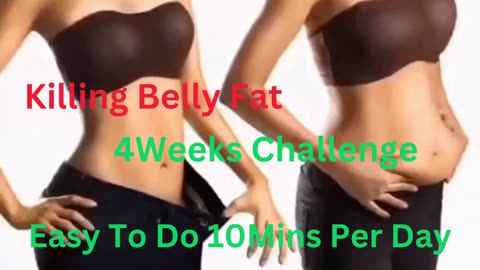 At Home Killing Belly Fat | 4 Weeks challenge | 10Mins Per Day