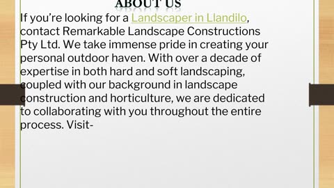 The best Landscaper in Llandilo