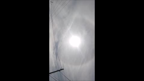 Huge Halo Ring Around the Sun