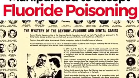 Manipulated to Accept Fluoride Poisoning