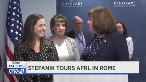 Spectrum News Highlights Rep. Stefanik's Visit To Rome Lab. 02.16.22.