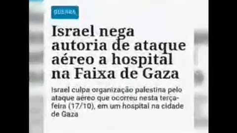 Ataque a hospital na faixa de gaza #GuerraIsrael