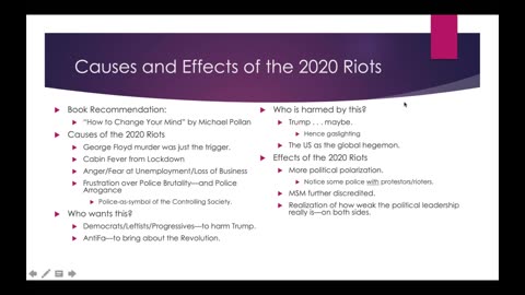 CRP Weekly Webinar #10: Causes and Effects of the 2020 Riots