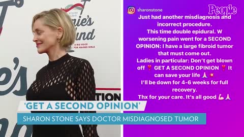 Sharon Stone Reveals Doctors Found Large Fibroid Tumor in Her Body Following Misdiagnosis PEOPLE