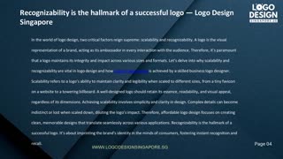 Recognizability is the hallmark of a successful logo — Logo Design Singapore