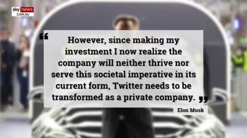 Elon Musk launches $43 billion dollar hostile takeover of Twitter.