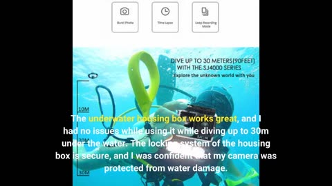 D&F Schutz Wasserdicht Gehäuse Case Transparent Unterwasser Box Tauchen 30 m für SJ4000/sj4000 WiFi