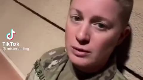 Butch Lesbianic U.S. Soldier Brags about Enforcing Martial Law on U.S. Citizens