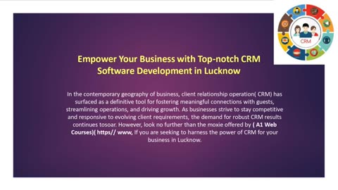 Empower Your Business with Top-notch CRM Software Development in Lucknow