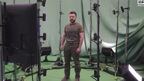 Zelensky's production crew - a high end "hologram" team. Green screen, as we say.