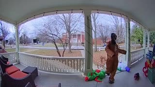 Intruder Deterred by Doorbell Camera