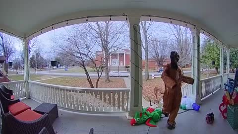 Intruder Deterred by Doorbell Camera