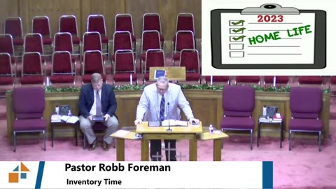 Pastor Robb Foreman // Inventory Time