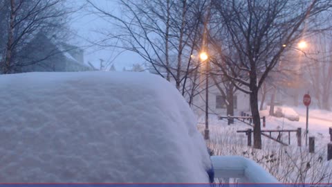 Boston Snowstorm Linus timelapse Mon 02/02 04:00am - Mon 02/02 20:30pm