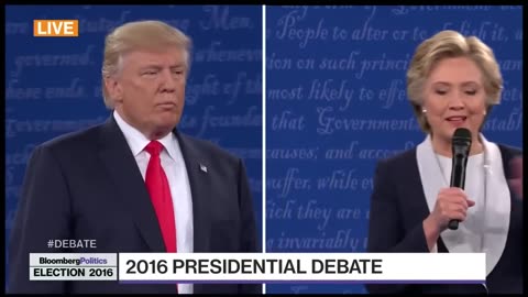 Infamous clip where Trump says because "You would be in jail"