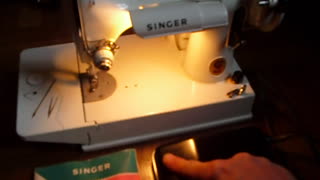 Vintage Singer 221K sewing machine