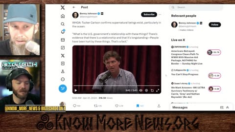 Tucker Carlson talks about UFOs and other kooky theories on the Joe Rogan podcast ▮Know More News