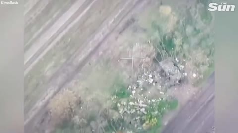 Ukrainian forces blow up Russian tank with one shot in HUGE explosion
