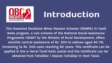 Where to Apply for Deserted Destitute Wives Pension in TN