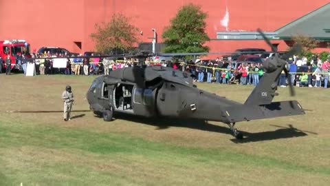 UH-60M Black Hawk Helicopter Landing At Wayland Expo 10_01_2011