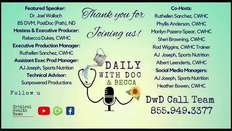 Dr. Joel Wallach - The Heart and It’s 24/7 role in Life - Daily with Doc and Becca 8/3/23