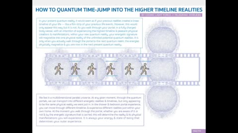 Rising out of Mirkwood - How to Quantum Time-Jump into the Higher Timeline Realities Part 1