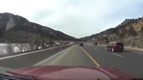 A close call caught on dash cam footage