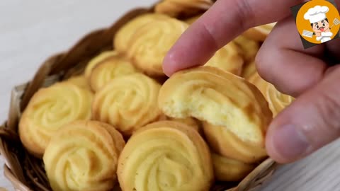 Easy Homemade Butter Cookies Recipe/How to make Butter Cookies