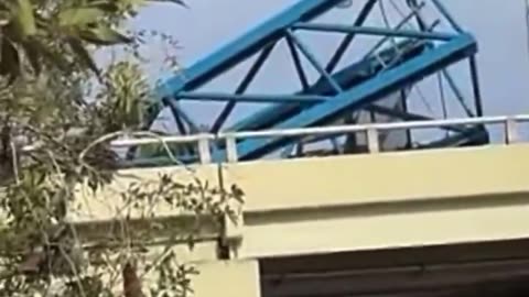 Ft. Lauderdale Construction Crane Accident As Portions Fall On Bridge; One Fatality Confirmed